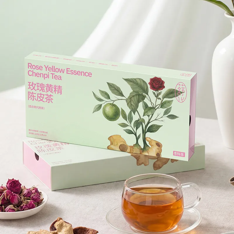 「李陌茶」玫瑰黃精陳皮茶 120g/盒*2盒